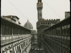 Firenze lastra fotografica XIX secolo