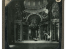 Lastra fotografica Roma interni Basilica di San Pietro